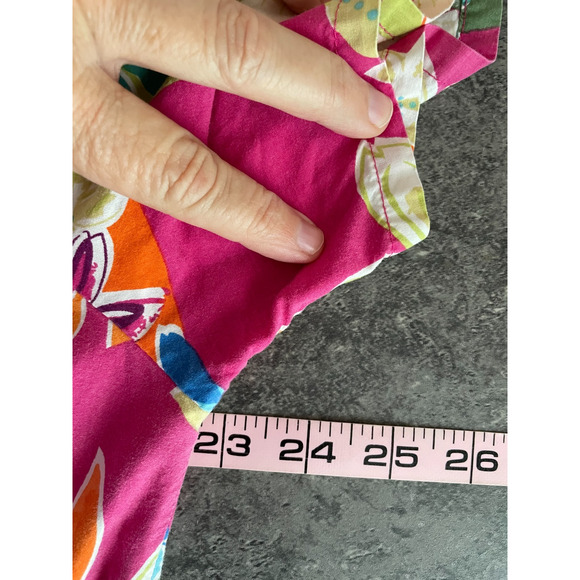 National Tropical Muumuu House Dress Womens 1X Boho Hawaiian Milkmaid Peasant - Picture 6 of 8